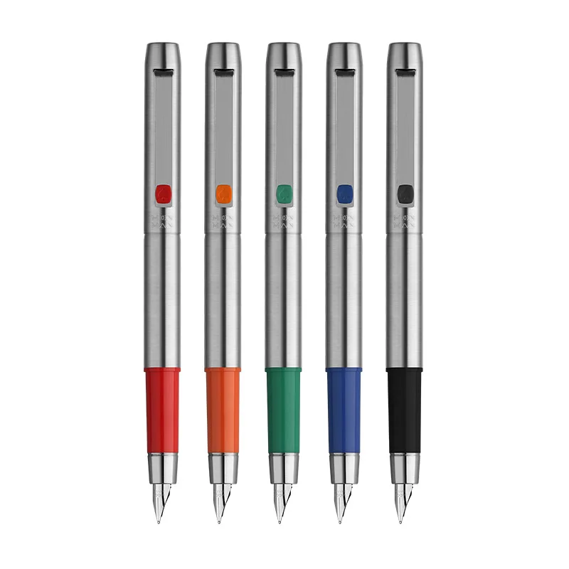 MAJOHN B25 Fountain Pen&Ballpoint Pen Stainless Steel  Pen Core,Ink Absorber,Ink Bag Dual-use,F-tip Durable Office Writing Pens 5
