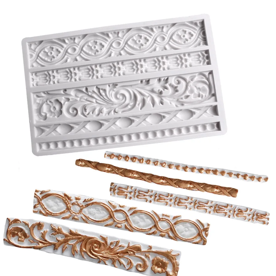 

3D European Relief Silicone Mold Kitchen Baking Decoration Tools DIY Fondant Jelly Chocolate Pastry Candy Clay Resin Craft Mould