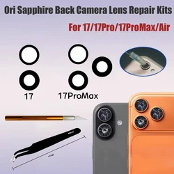 Premium Sapphire Rear Camera Glass Repair Kit - High - Quality Lens Replacement - Other (For 17Pro Max)