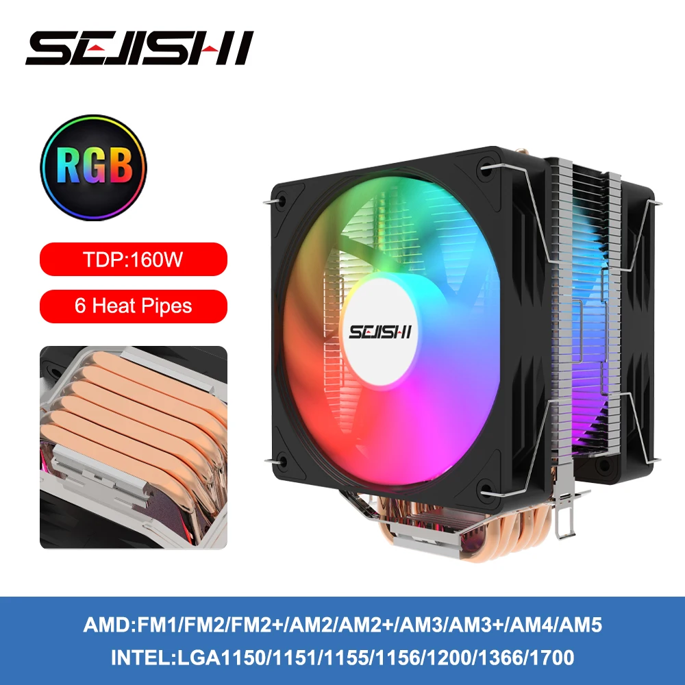  Cpu Cooler X99 4pin 90mm Radiator IWONGOU 4 Heatpipes Computer 4pin Cooling CPU Fans RGB for Intel Lga 2011/1366/1700/AMD/am4 