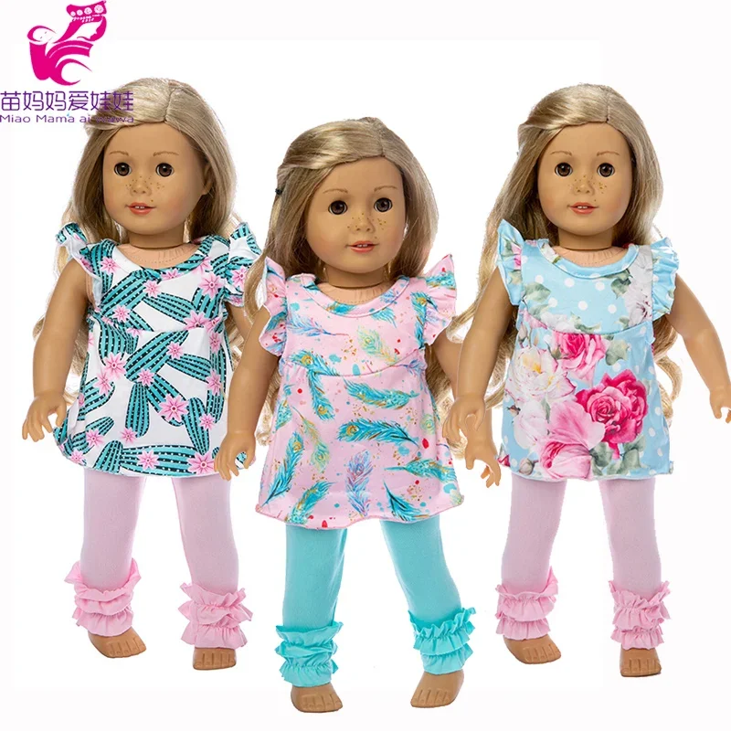 17inch Baby Doll hooded Clothes zipper Coat Pants 45cm 18 inch American Doll Jacket