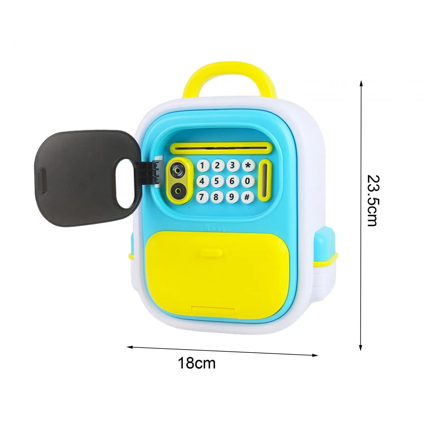 ATM Savings Bank Fingerprint and Password Money Saving Box for Kids Children
