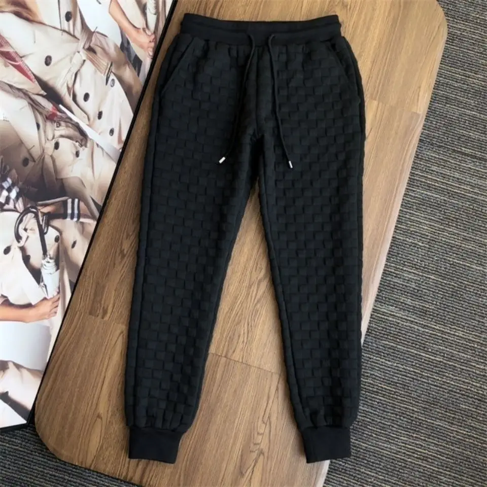 men clothing set  Light Luxury High Quality Suit Casual Loose Hooded Cardigan Sweater Loose Large Size Trend Pants tracksuit men