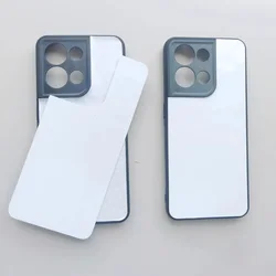 Enhanced TPU Rubber Sublimation Blank Phone Case Covers for oppo Reno6 Lite (Black)