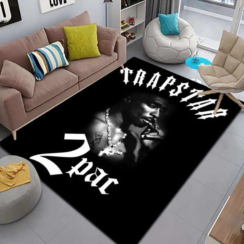 3D T-Trapstar London Logo Pattern Tappeto Decorativo Antiscivolo.