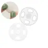 100Pcs Transparent  ABS Plastic Invisible Snap Fasteners Press Button DIY Handmade Crafts  Round Flatback Stud Sewing Accessory 4
