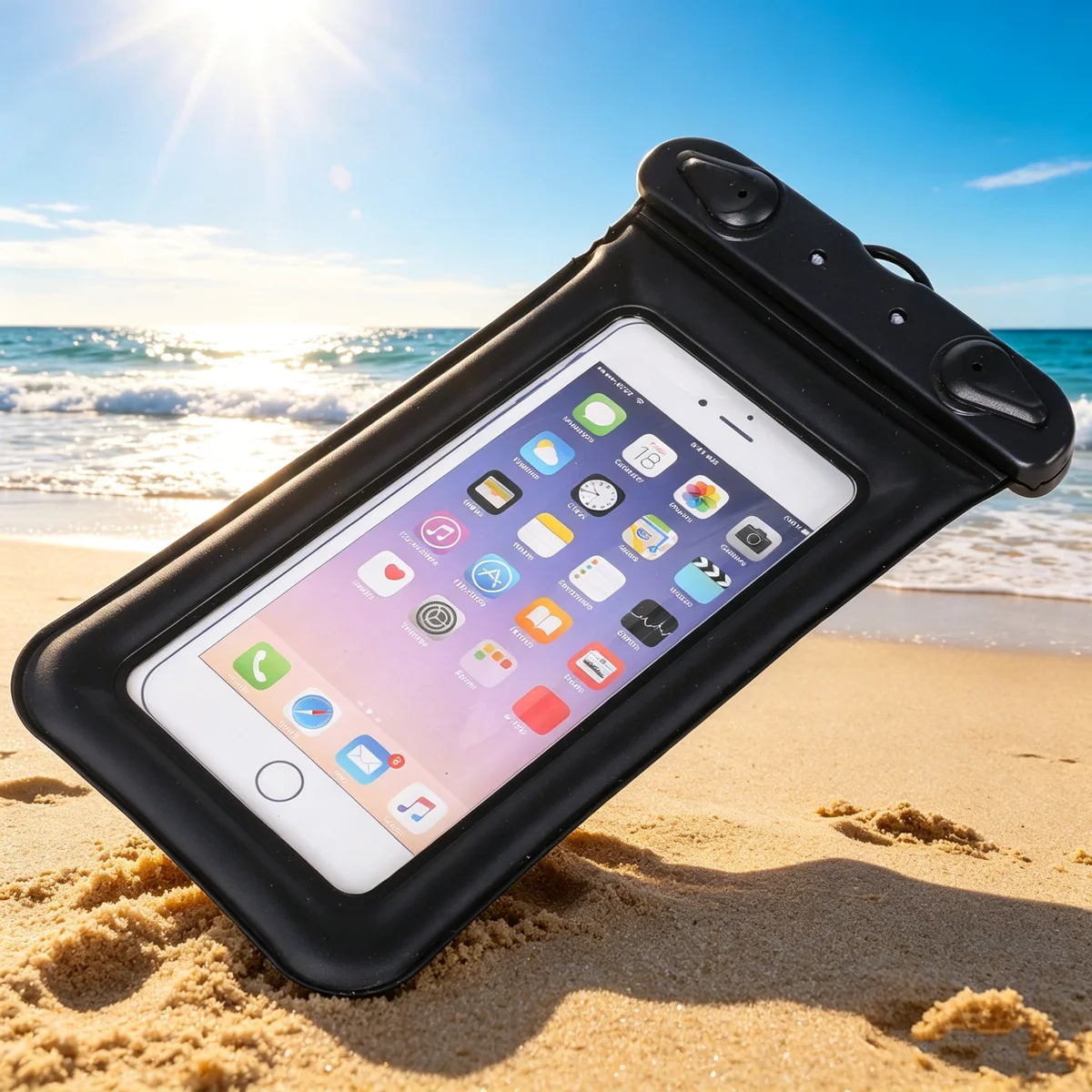 Waterproof Floating Phone Bag with Transparent Touch Screen Access