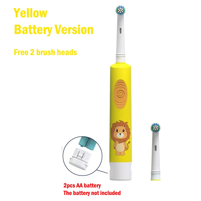Children's Colorful Cartoon Electric Toothbrush with Soft Bristles and Vibrating Head