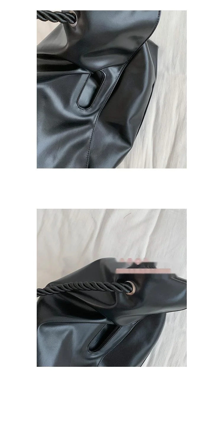 2024 New Women's Bag Retro Large Capacity Underarm Bag Women's Bag Soft Face Minimalist Tote Bag Fashion Commuting Crossbody Bag_voghion.com