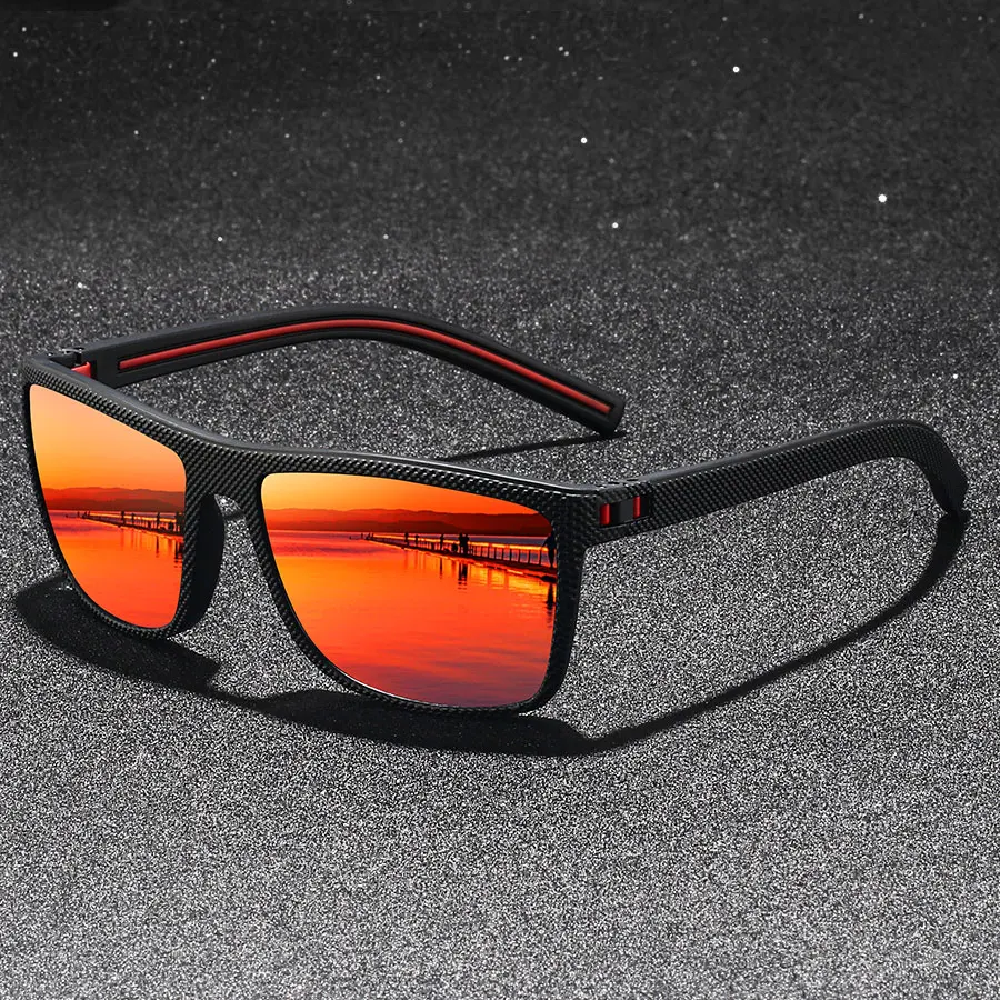 Fashion Square Sunglasses Classic Vintage Check Pattern Men Women Fishing Driving Sun Glasses UV400 Retro Eyewear