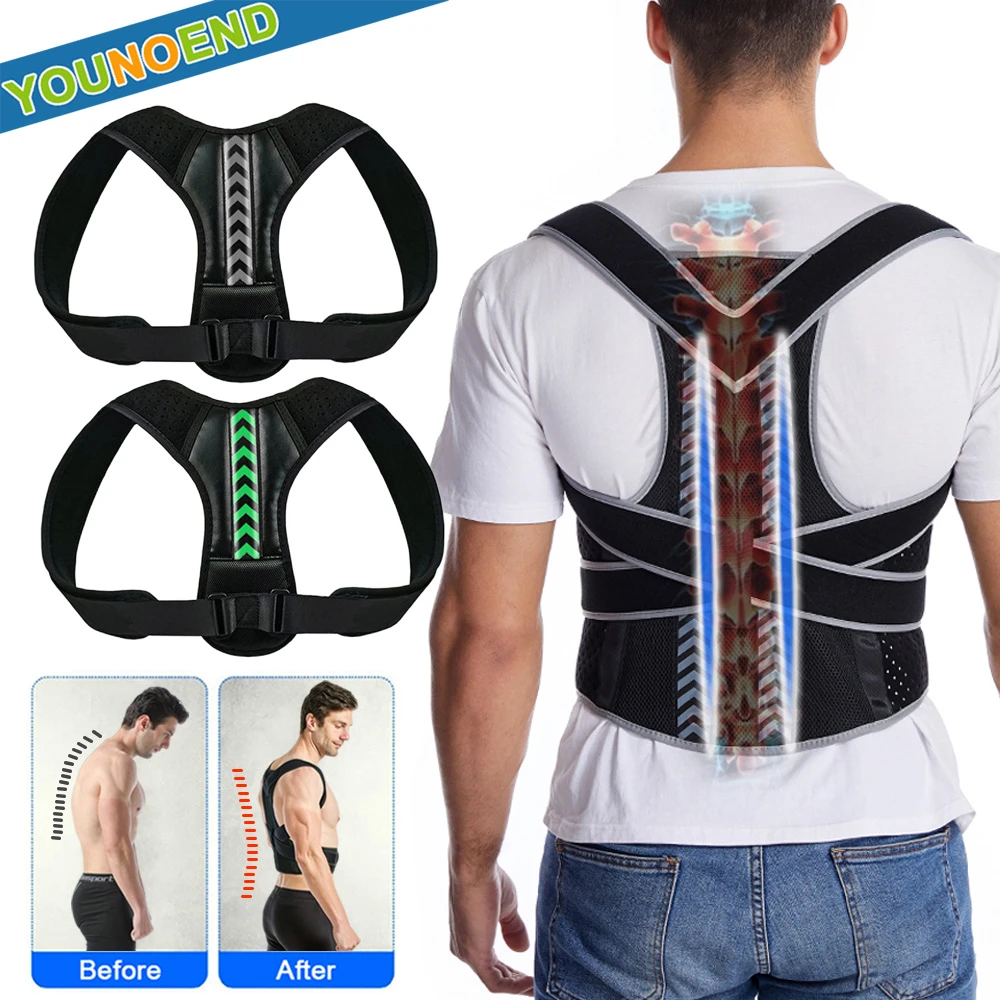 Adjustable Fully Back Posture Corrector Shoulder Lumbar Support