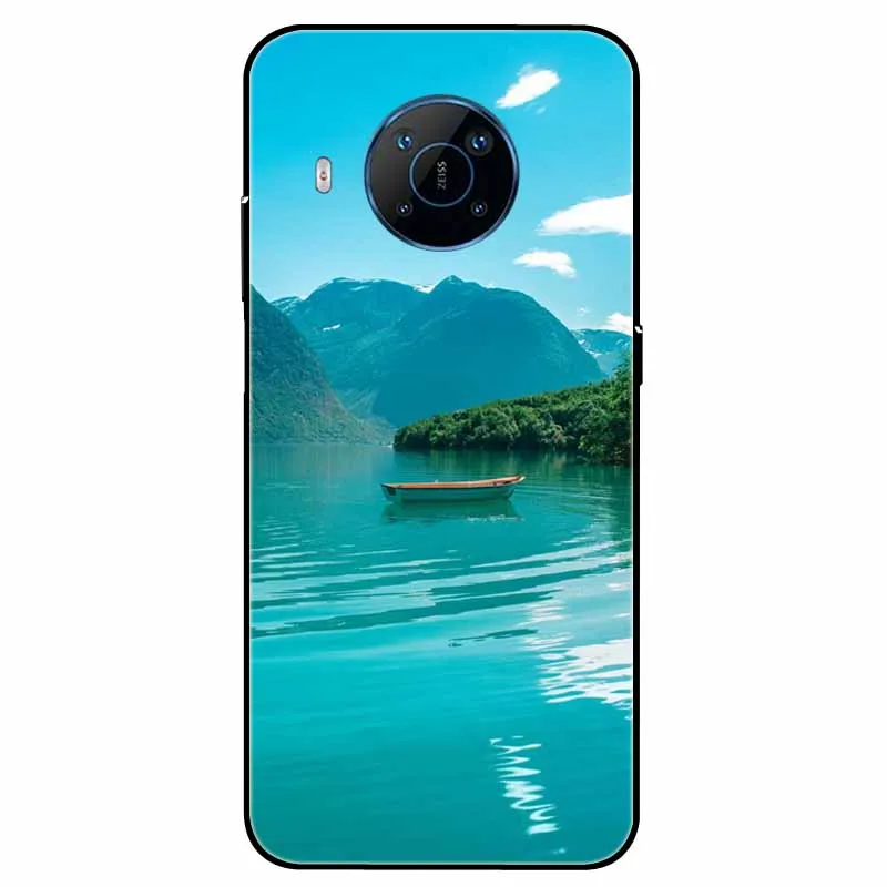 Soft TPU Painted Cat Lion Back Cover - Protective Silicone Case