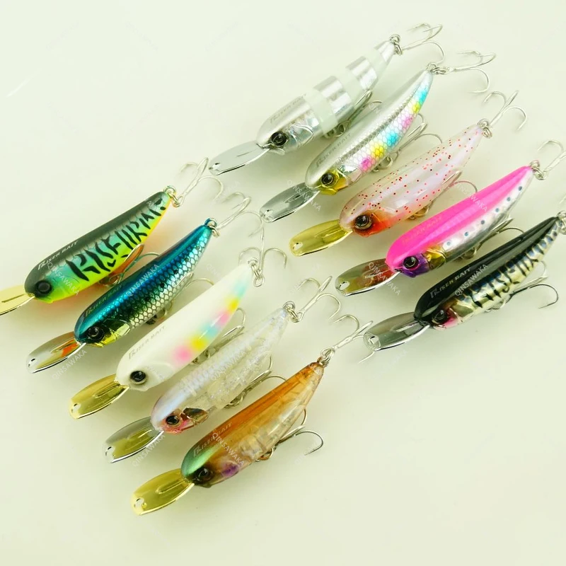 JAPAN JACKALL RISER BAIT 004 5.6g MINNOW SHAD TOP WATER SaltWater Lure Cast  Wide DOG Walk Rattle Long Flight Distance Fit - AliExpress