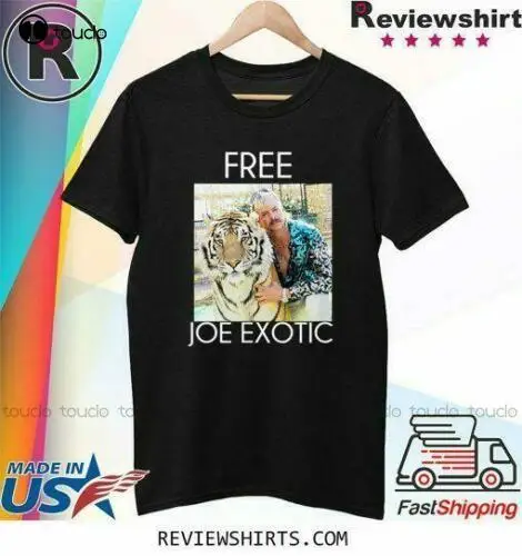 

Free Joe Exotic Tiger King Shirt Vintage Tees For Women Custom Aldult Teen Unisex Digital Printing Tee Shirts New Popular Tshirt