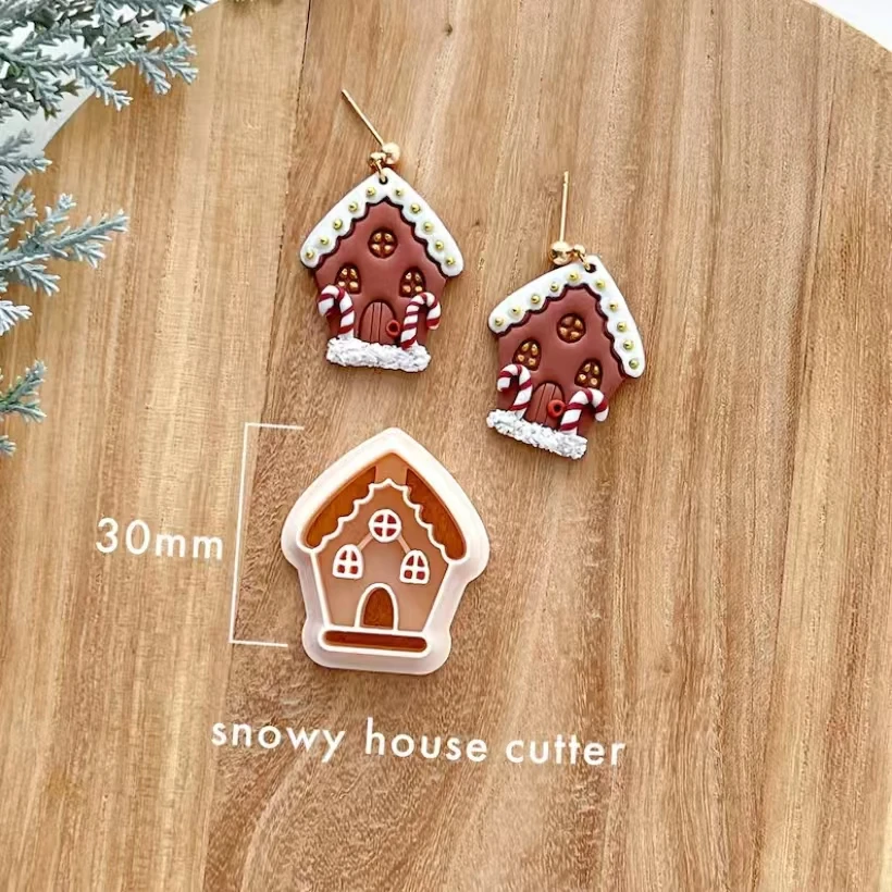 Festive Holiday Clay Cutter Set | Christmas & Winter Designs | Earring Crafting Tools