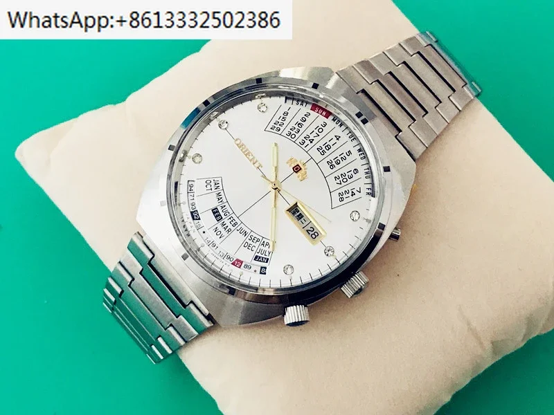 

Original Japanese watch, Oriental Double Lion perpetual calendar fully automatic mechanical watch, perpetual calendar watch