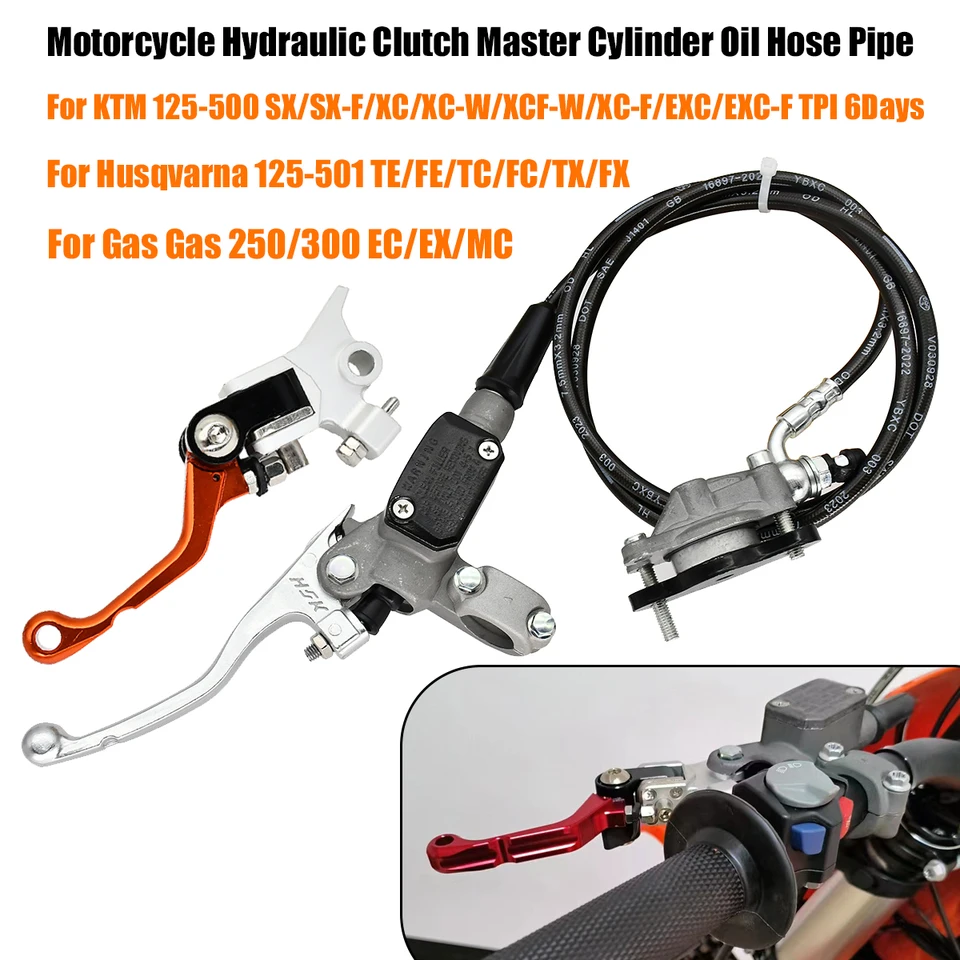 Motorcycle Hydraulic Clutch Master Cylinder Oil Hose Pipe For SX SX-F XC XC-W XC