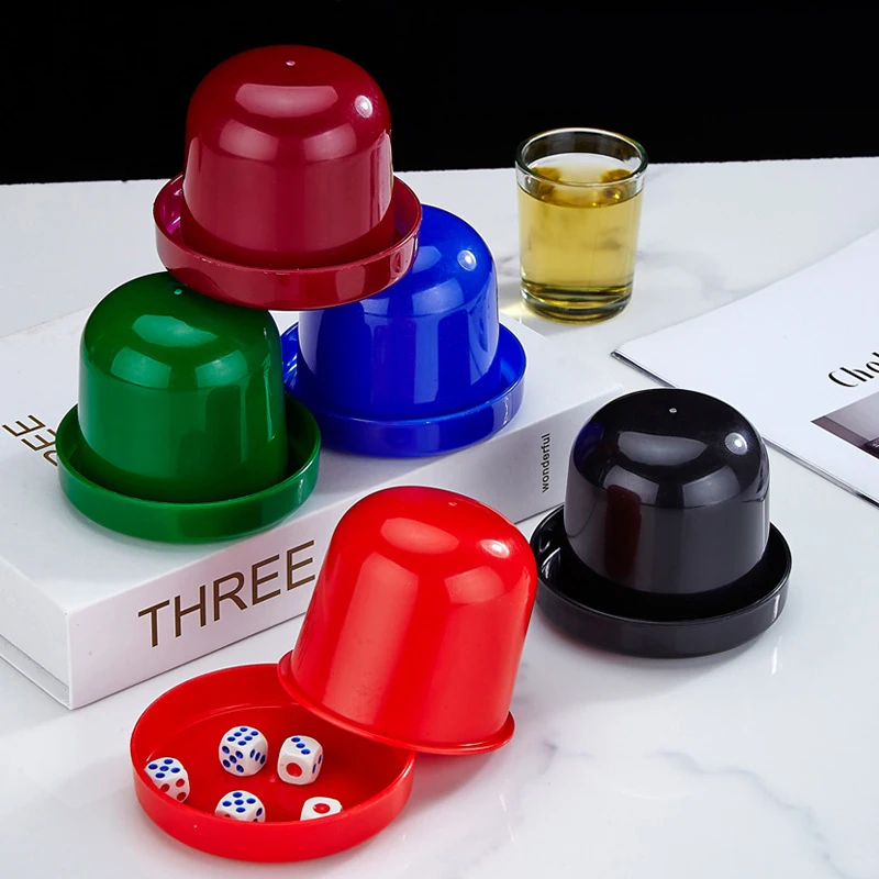 Roller Dices Hand Cranked Roller Cup Game Dice Dice Set Dice Cup For KTV Pub Bar Games 1 Set 5
