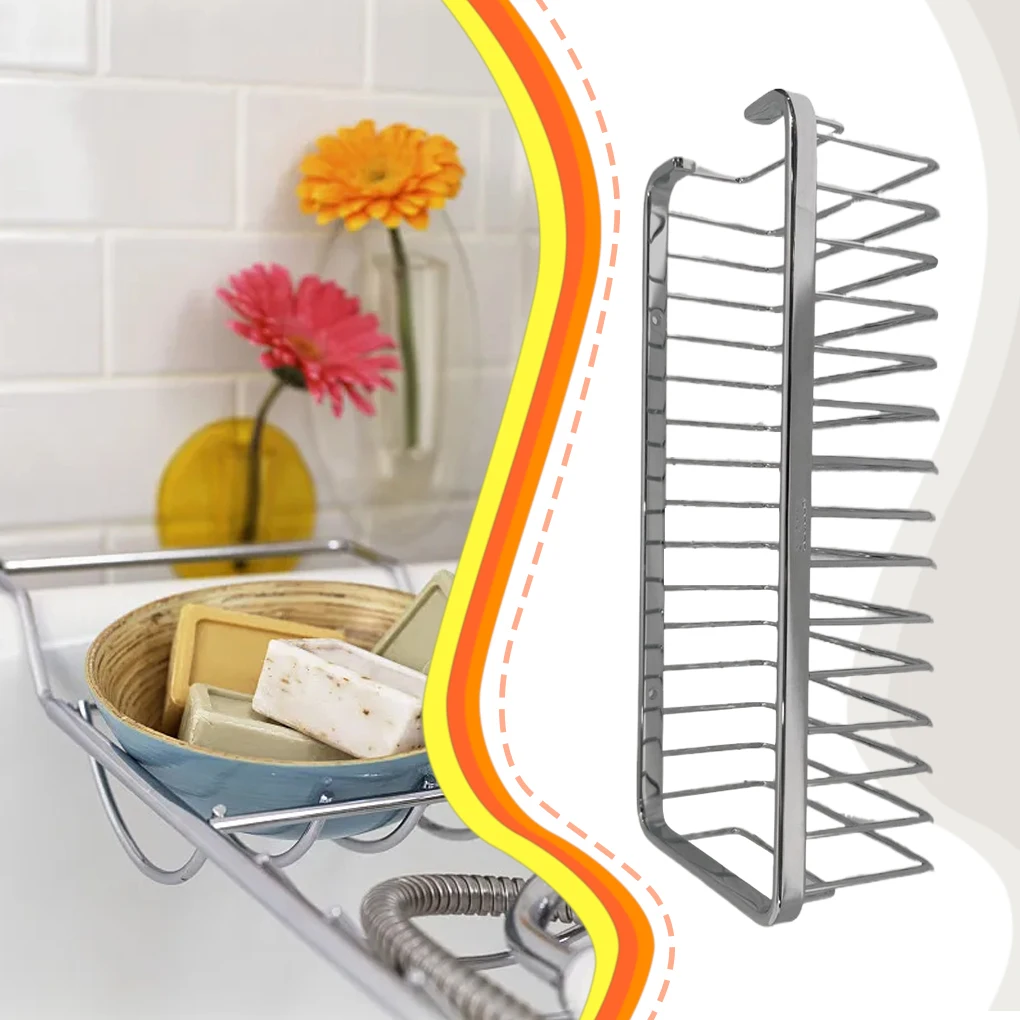 Durable Rectangular Storage Shelf For Bathtub Easy To Install And Space-saving Practical