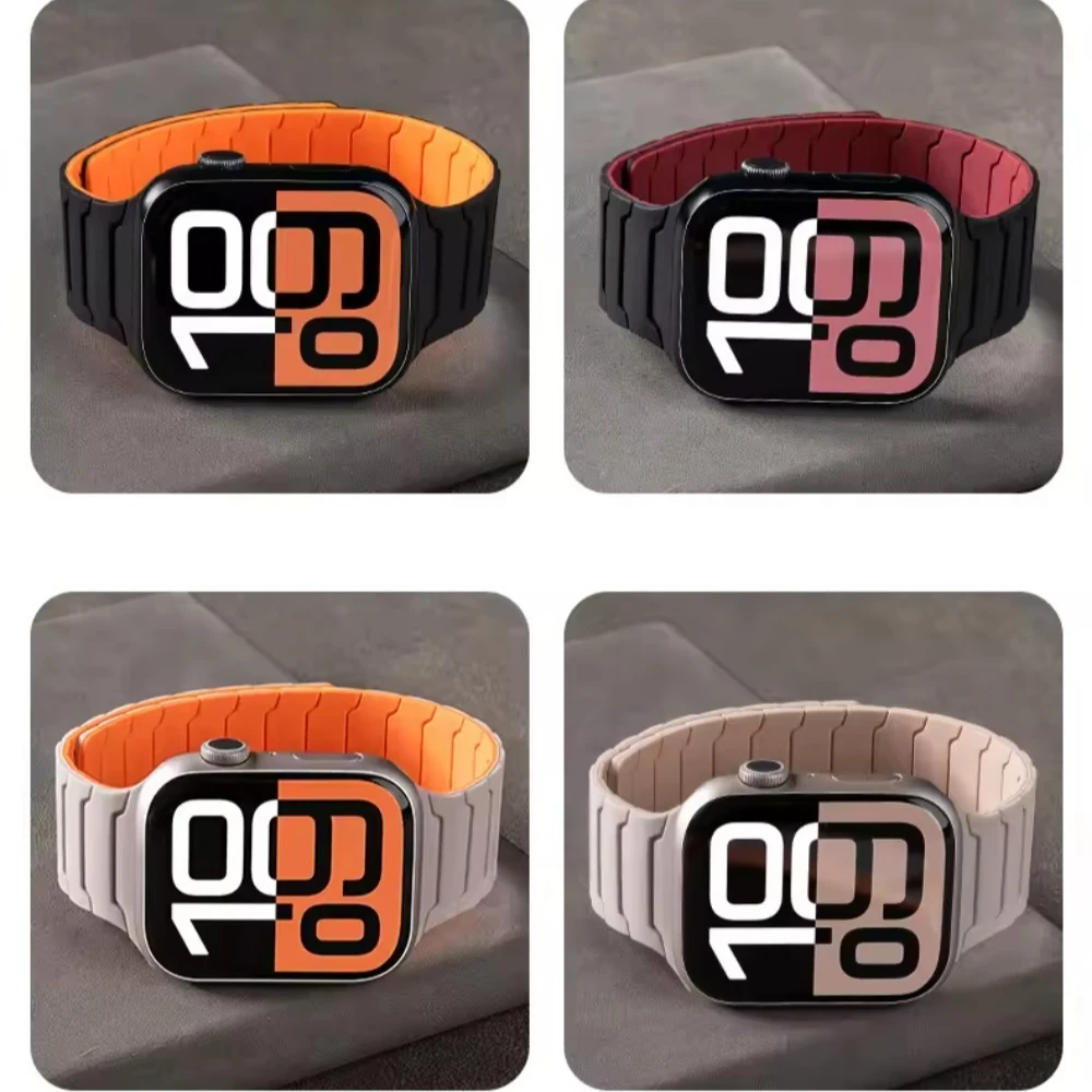 Premium Sports Silicone Strap with Magnetic Closure
