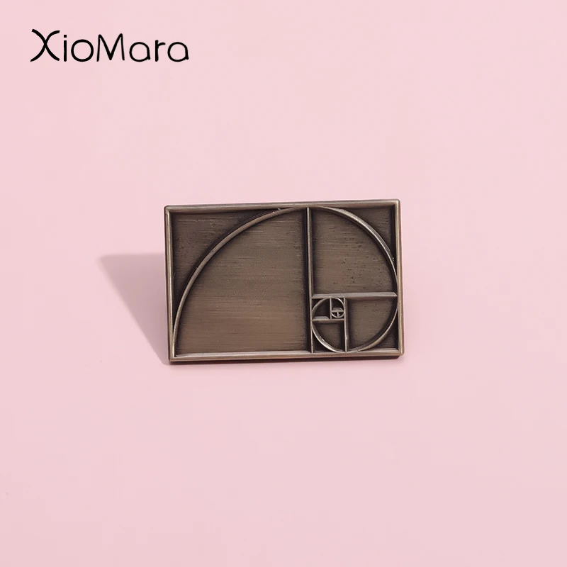 Broche Rétro Gravée Avec émail Couleur Or - Pièce Brillante Et élégante Modèle 4079