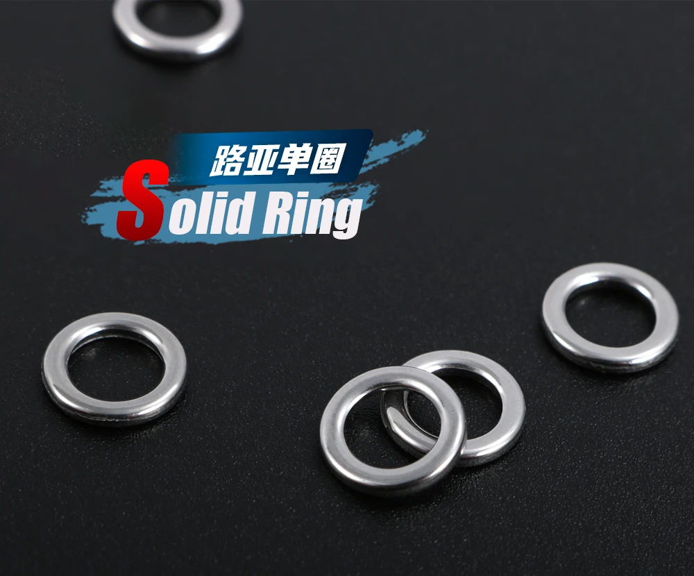 JIGGING PRO Angeln Solide Ring Edelstahl Split Ringe Angeln Lockt Anschlüsse 10/15Pcs Angeln Zubehör – Detail 1