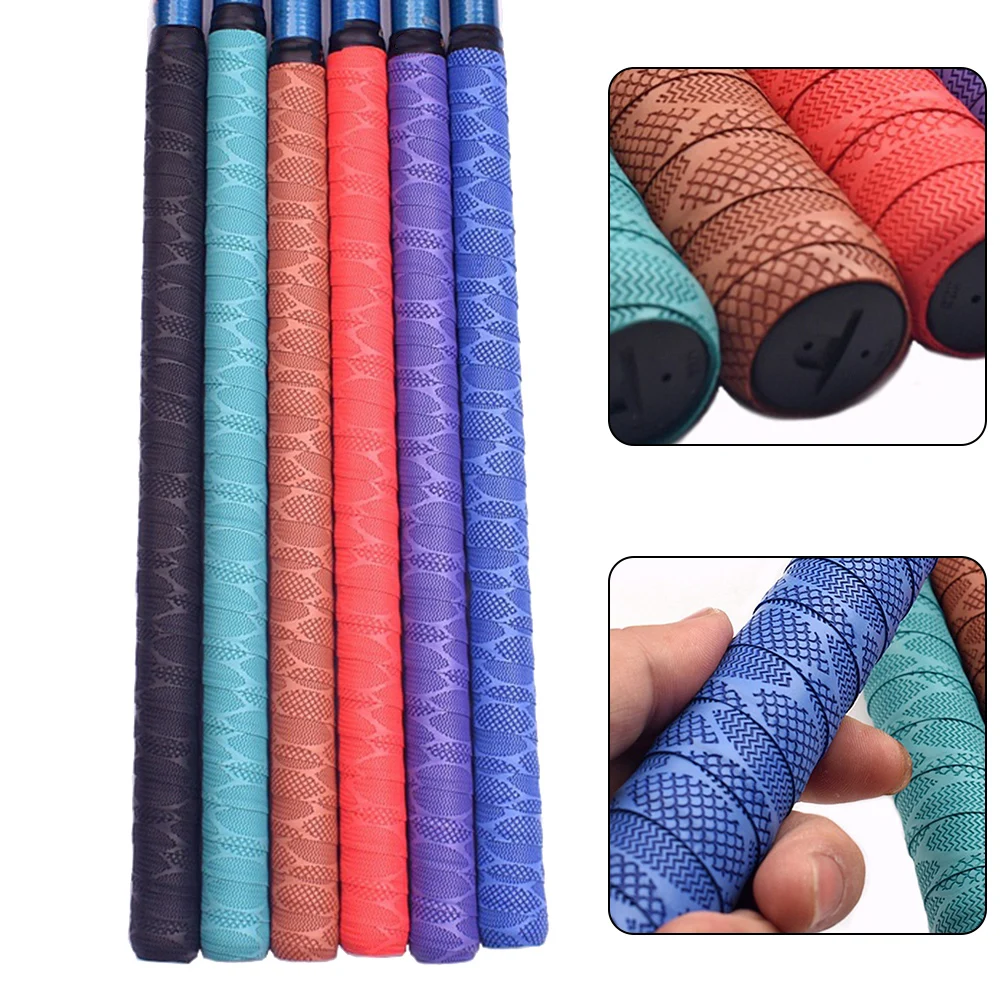 2m Fishing Rod Grip Strap Concave-convex Texture Anti-skid Wrap Strap Tennis Badminton Racket Bike Grip Tape Accessories