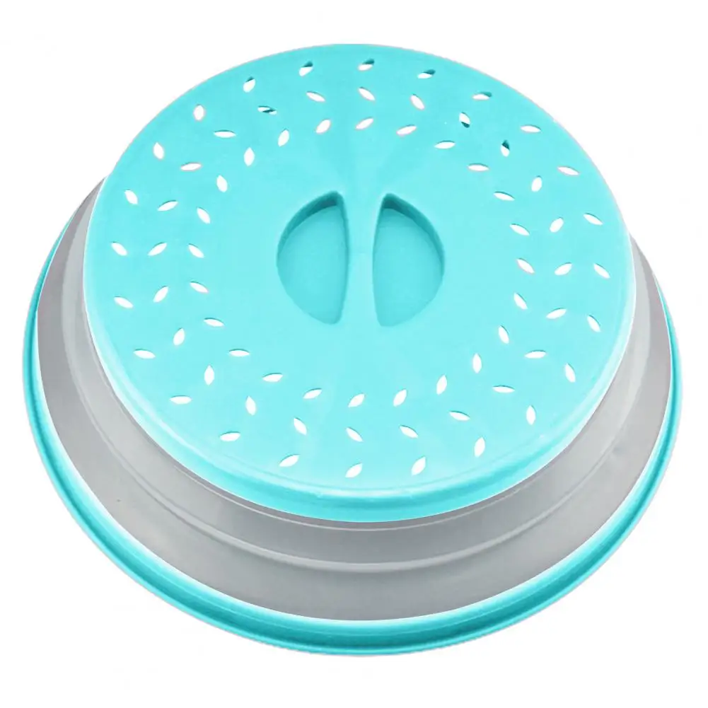 Microwave Splatter Cover Transparent Collapsible TPR Heat Insulation Guard Kitchen Tool