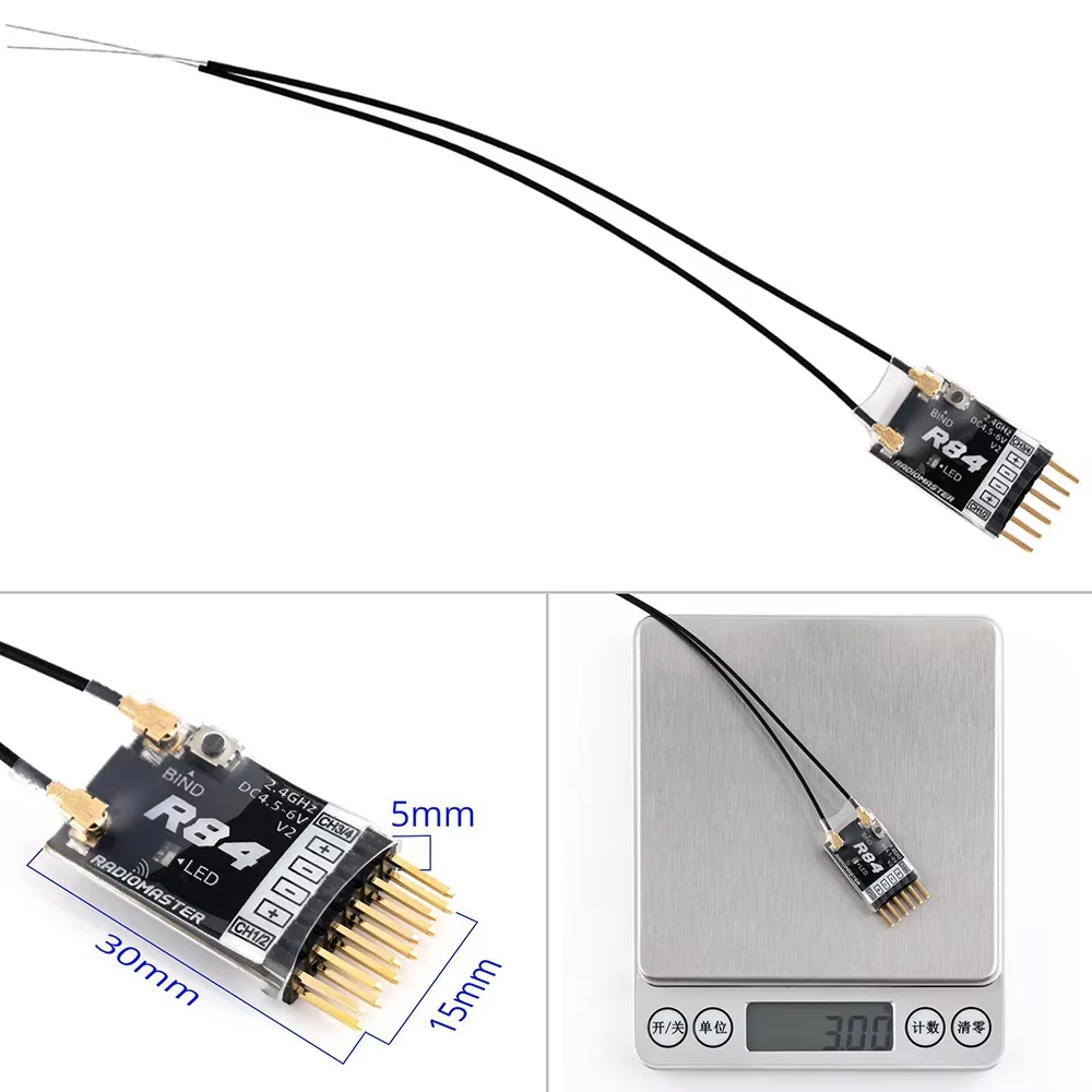 Récepteur RC R88 V2.0 R86C V2.0 R86 V2.0 R81 R84 V2.0 pour Radiocommande