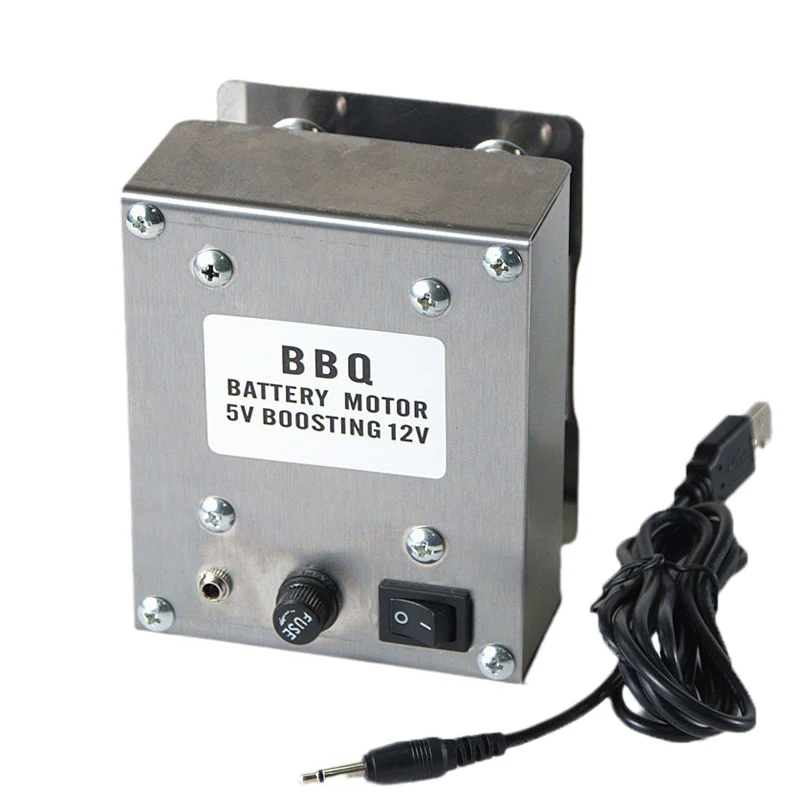30KGS USB BBQ Motor Electric Rotisserie Rotating Motor Grill Barbecue Spit Metal Rotisserie Motor Moteur Tournebroche 5V to 12V 2