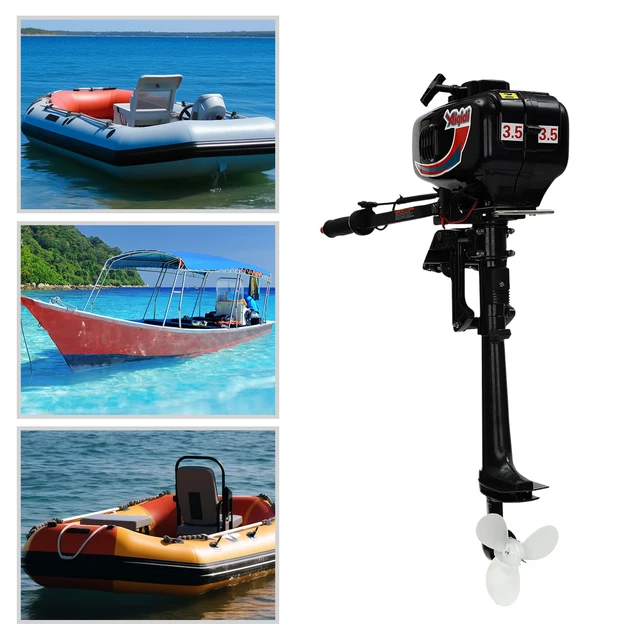 2-Stroke Outboard Motor for Fishing Boat, Dinghy Engine CDI Water-Cooled  System, 3.5HP - AliExpress