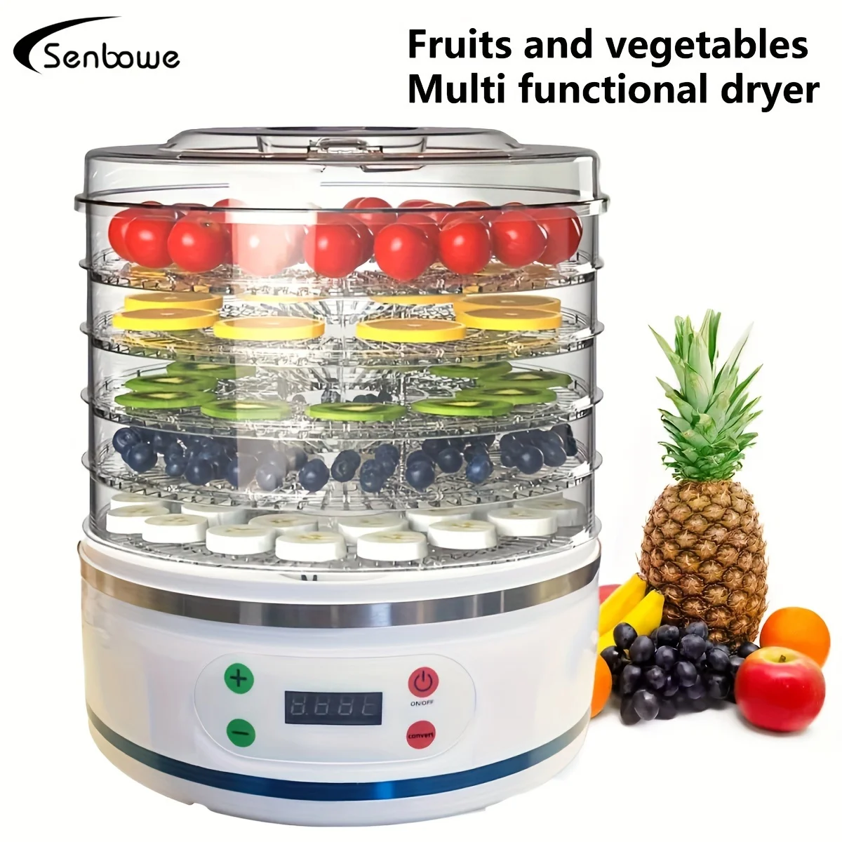 multi food control temperature drying mutfak robotları Dehydrators Intelligent Vegetable Intelligent touch control 2