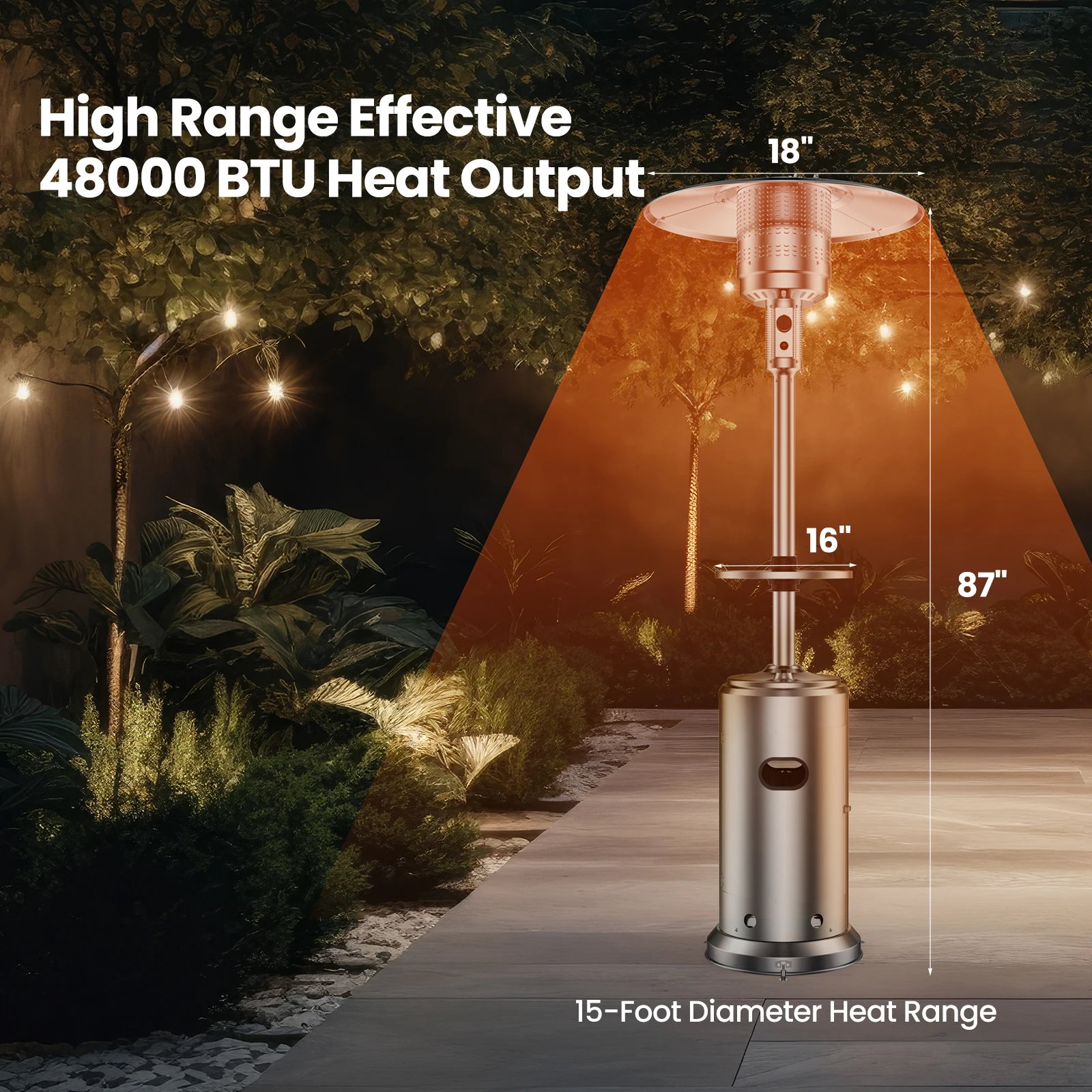 Umbrella Propane Patio Heater 2