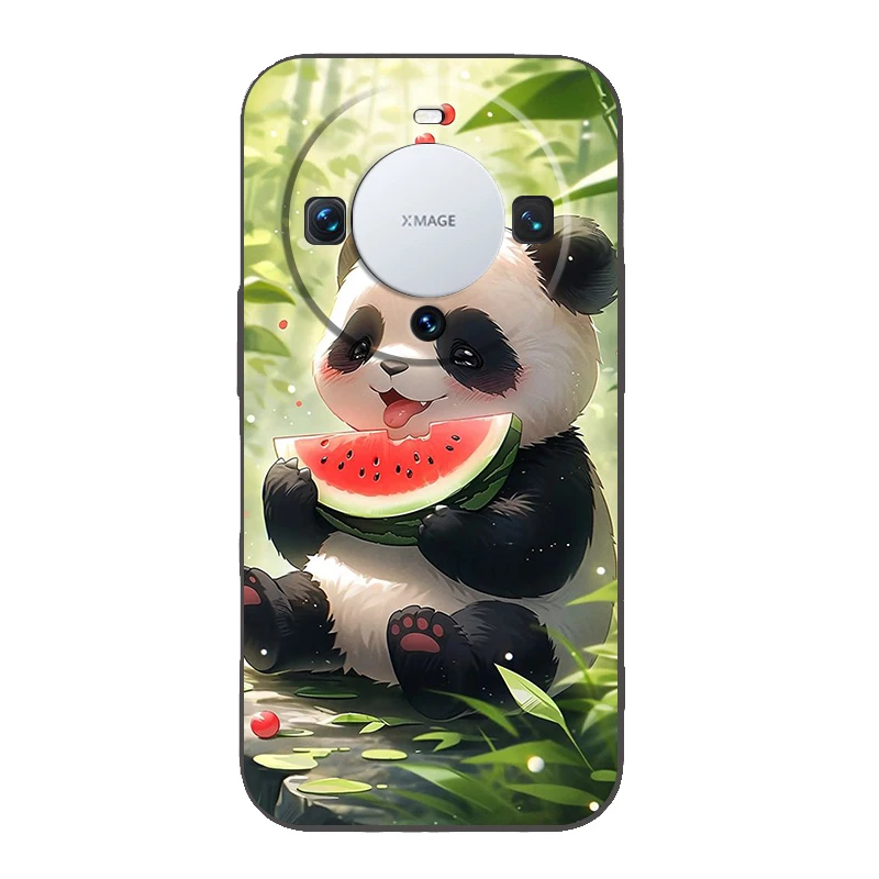 Cartoon schöne Panda Handy hülle Abdeckung für Huawei Mate 60 Pro P50 P40 P30 P20 P10 P Smart Y6 Y7 Y9 plus Silikon Fundas Shell Tasche – Detail 3