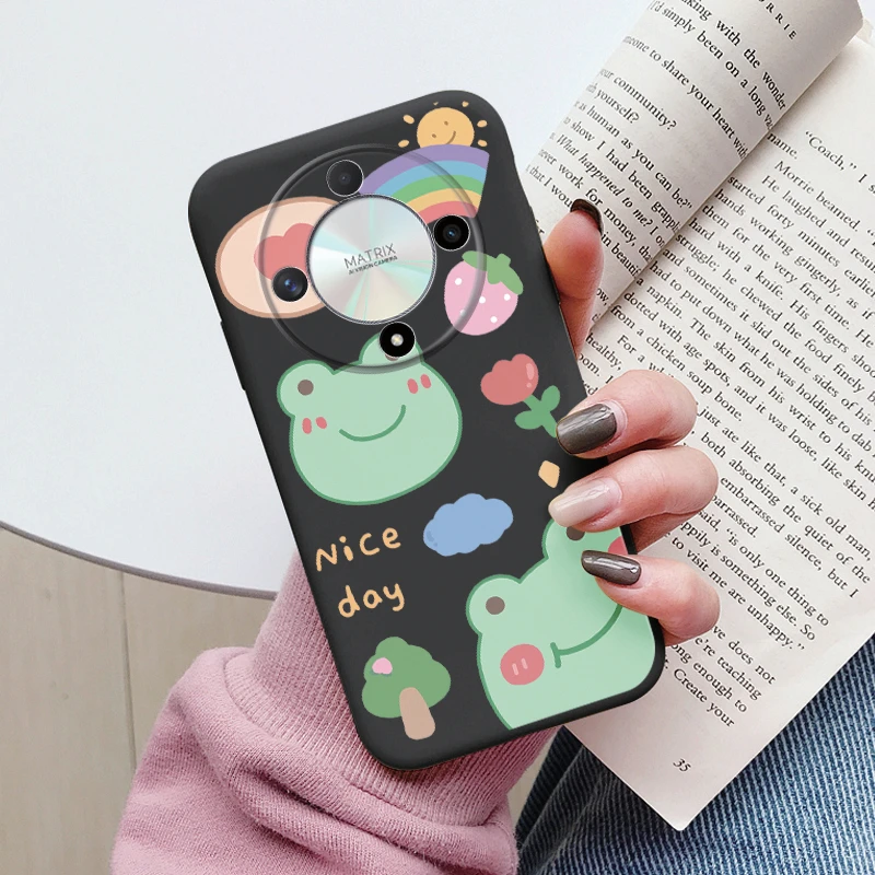 Cute Cat Silicone Soft Back Case with Lovely Cartoon Design