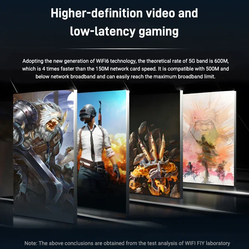 WiFi 6 블루투스 5.4 AX900 USB 어댑터 무선 네트워크 카드 WiFi6 2.4G&5GHz 듀얼 밴드 신호 수신 동글 윈도우 10/11용