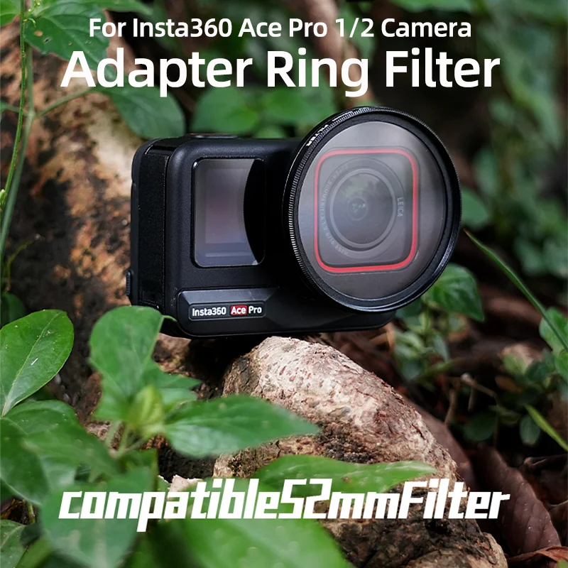 Kit Filtro UV Per Insta360 Ace Pro - Con Adattatore 52mm E Copriobiettivo, Protezione Raggi UV - Foto 11