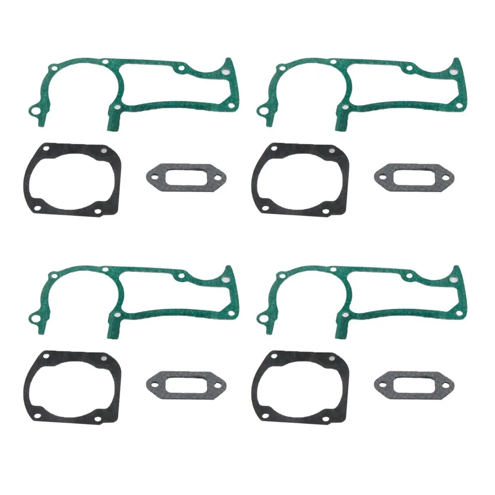 

4 Set Crankcase Cylinder Muffler Gaskets For Husqvarna 362 365 371 371XP 372XP 503 62 72-01 503 90 99-01 503 77 59-01