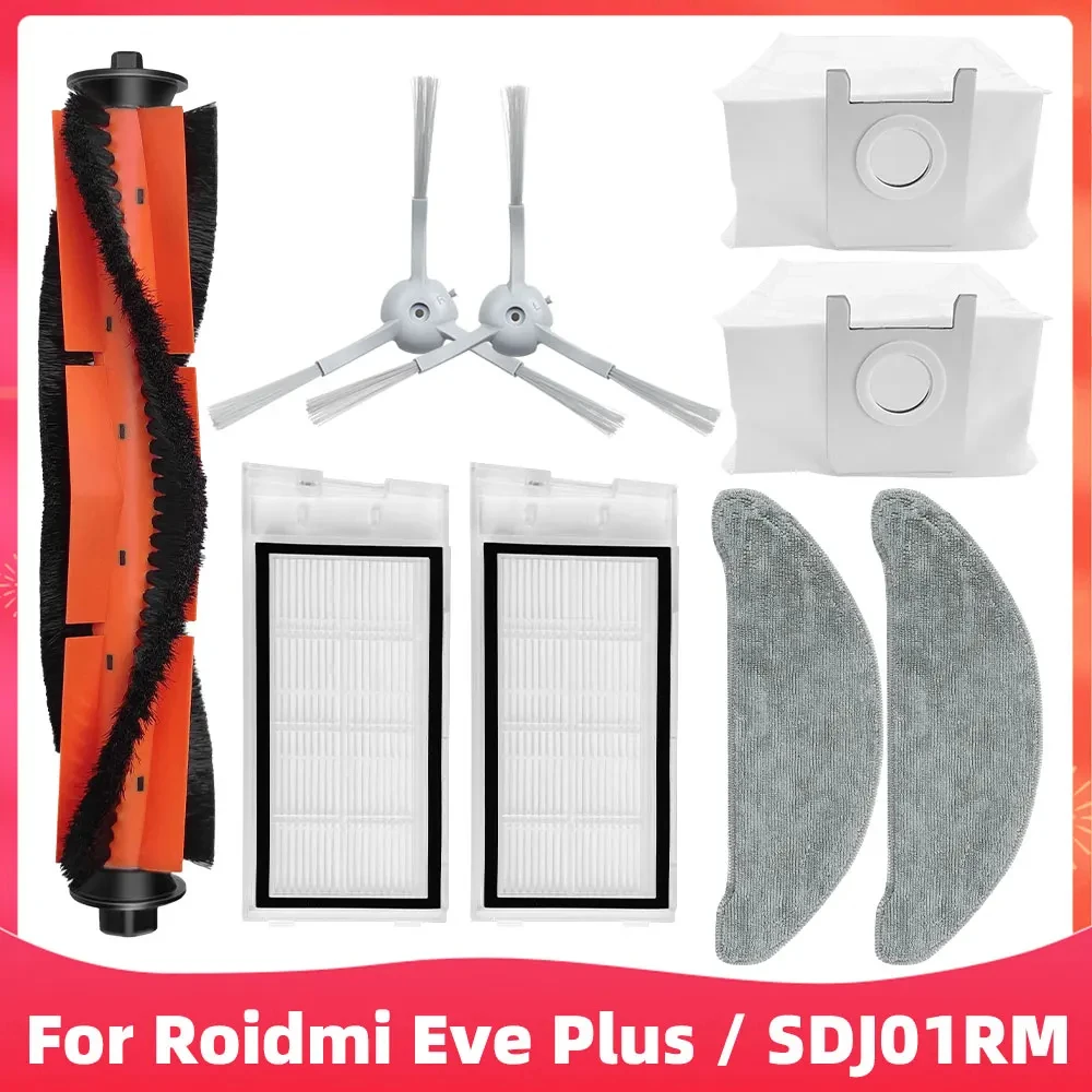 6 Sacchetti Polvere Compatibili Con ROIDMI Eve Plus Aspirapolvere Robot - Accessori Di Ricambio - 2