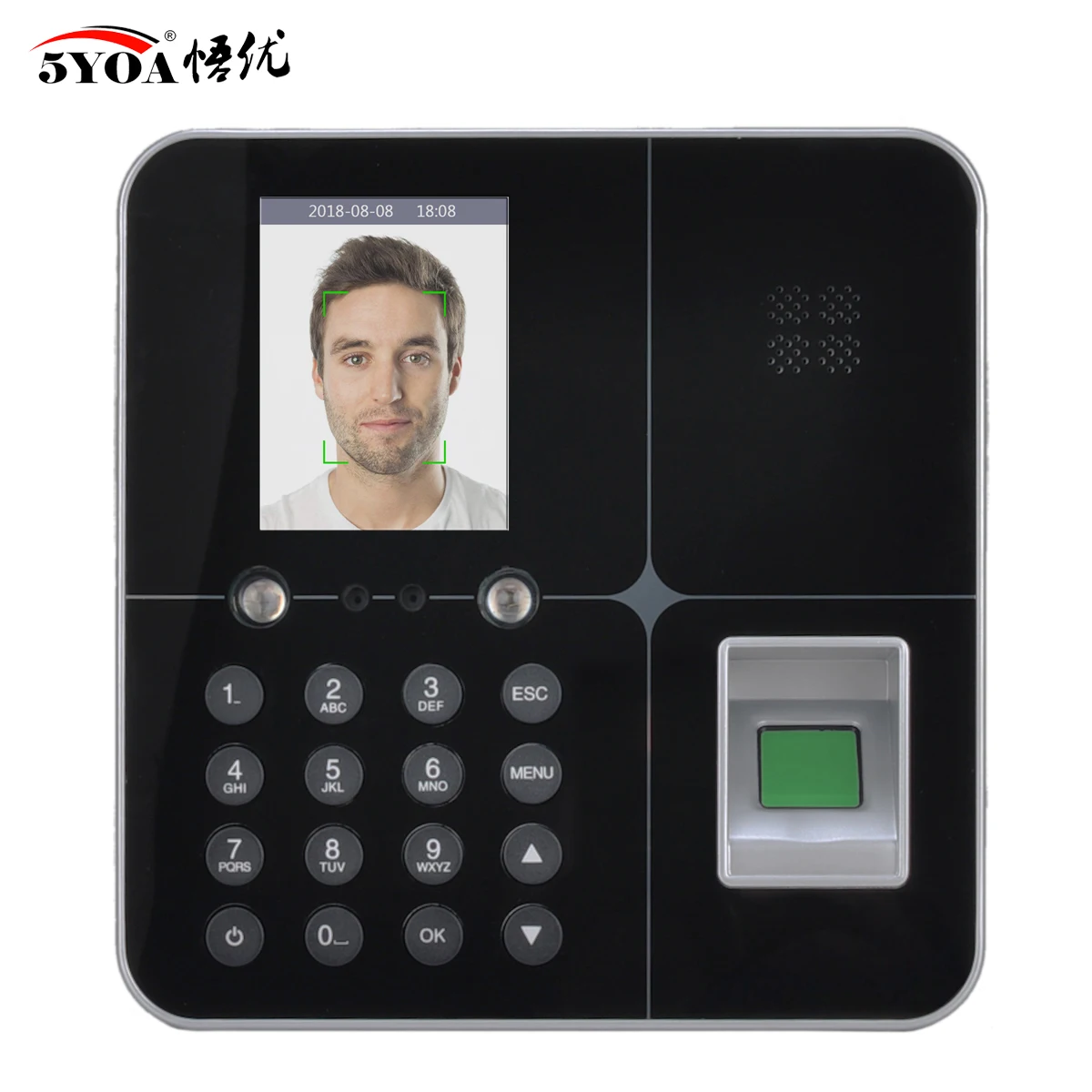AF18 facial and fingerprint attendance Biometric Facial Recognition Machine Password Time Clock Voice Broadcast