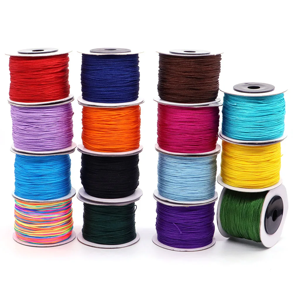 Versatile 0.8mm Nylon Beading Cord for Jewelry and Handicrafts