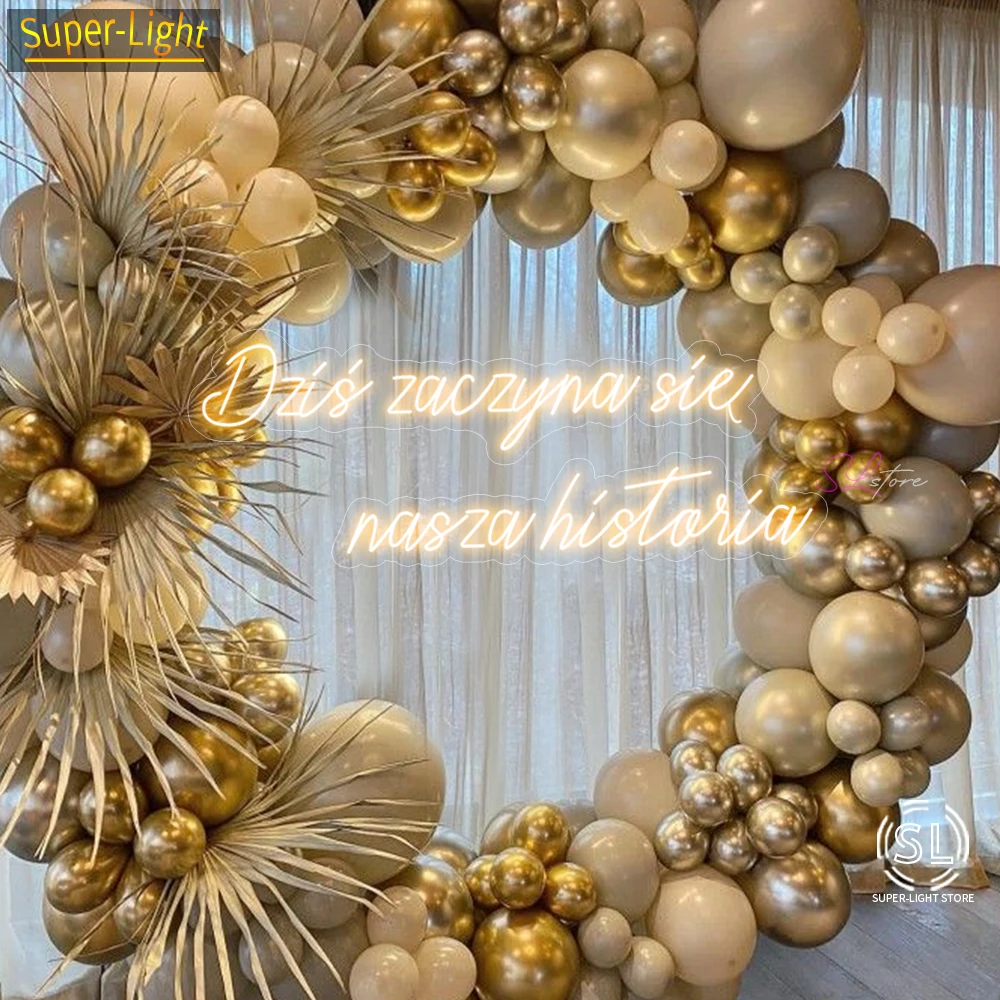 결혼 네온 사인, 큰 85x0cm, 70x16cm