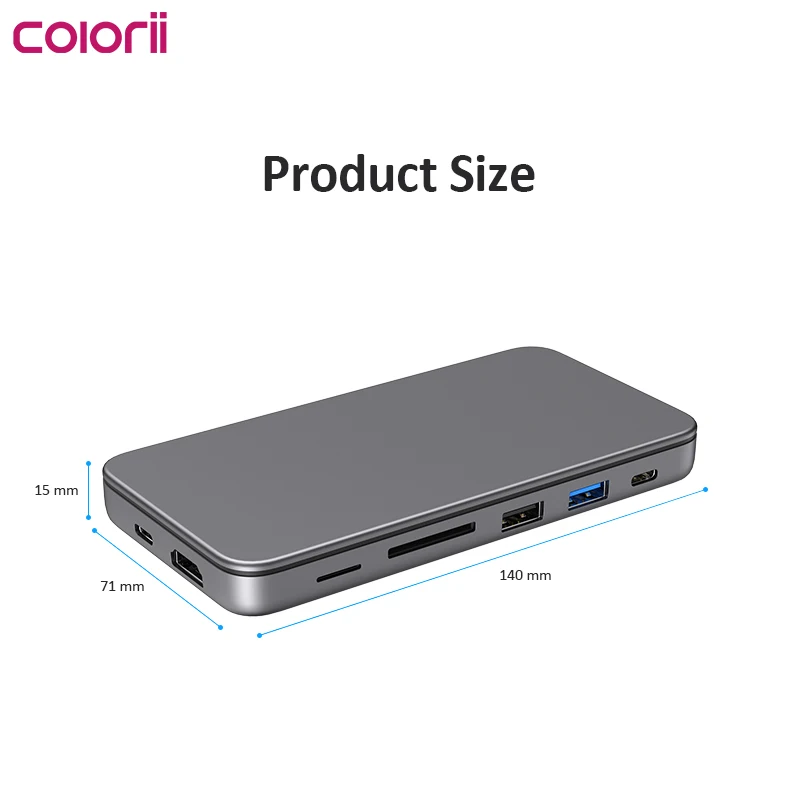 Colorii Docking Station para Windows Mac os Hub Usb c M.2 Nvme Sata Ssd Enclosure 4k Compatível com Hdmi 100w pd Usb 3.1 em 1 - Imagem 6
