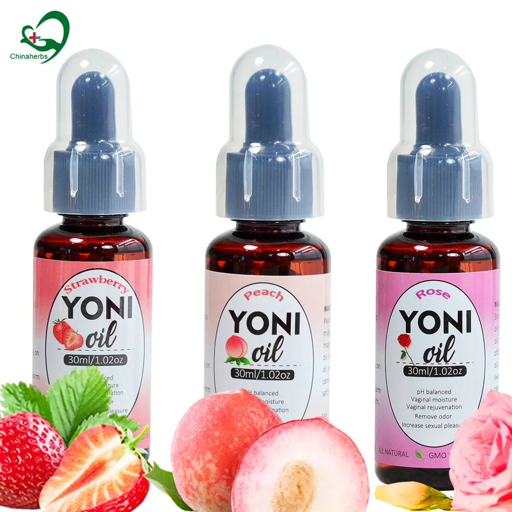 4x30ml Strawberry Yoni Essential Oils Female Private Care Vaginal Yoni