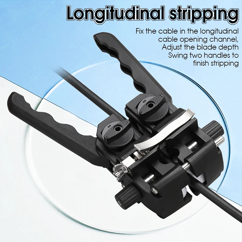 AUA-F9 Fiber Optic Stripper Longitudinal Cable Jacket Slitter Cable Sheath Openi