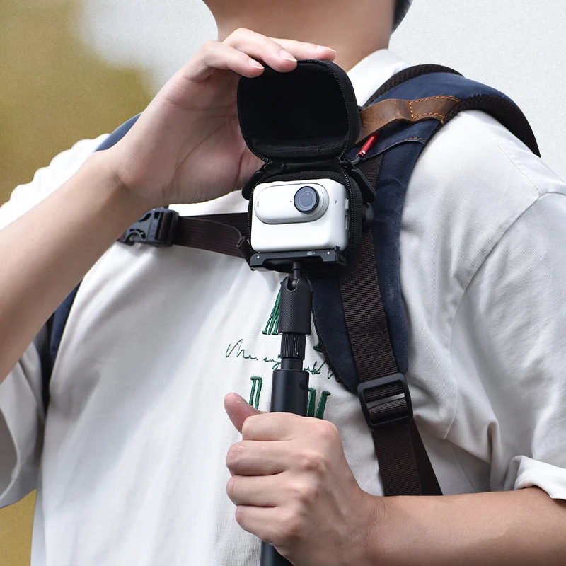 Mini Opbergtas voor Insta360 Go Ultra, Travel Draagtas PU Mini Opbergtas voor Insta360 Go Ultra, Travel Draagtas PU