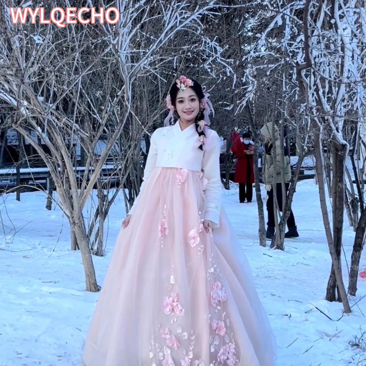 

Традиционная корейская одежда, платье Hanbok, женский наряд для двора, Национальный костюм Hanbok Mujer, танцевальный косплей для представлений, свадьбы, набор 한복