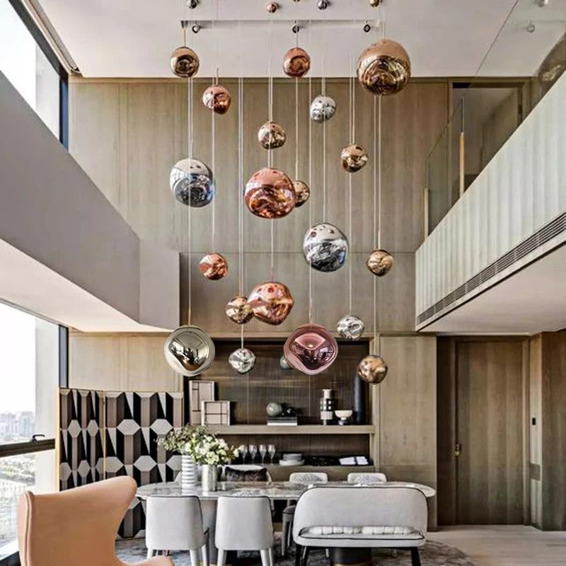 Lava Nordic Glass Led Pendant Light