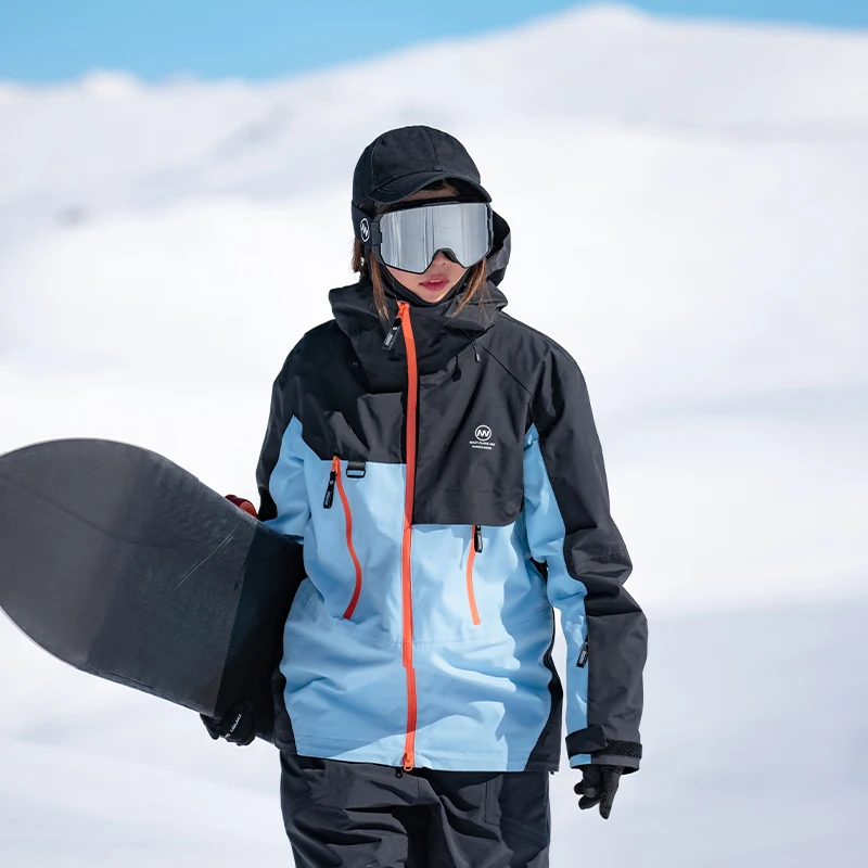 NANDN Snowboard Jacket Waterproof Ski Suit for Men and Women Windproof Warm Snow Ski Clothes