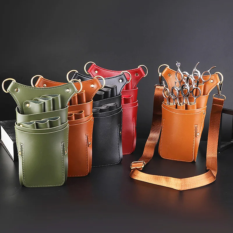 Professional Hairdresser Scissors Waist Bag Shoulder Bag Hairdressing Beauty Pet Groomer Scissors Direct Supply